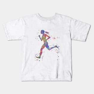 Running woman Kids T-Shirt